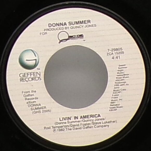 Livin' in America/The Woman in Me 45 by Donna Summer - Picture 5 of 6